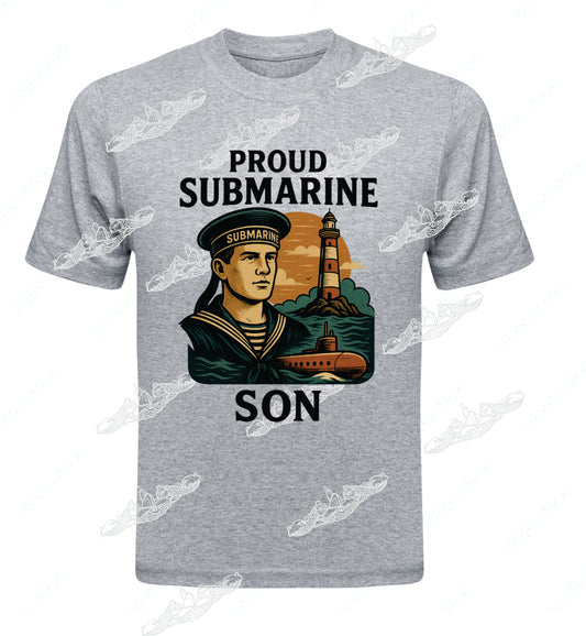 Proud Submarine Son Sailor & Lighthouse : Clothing
