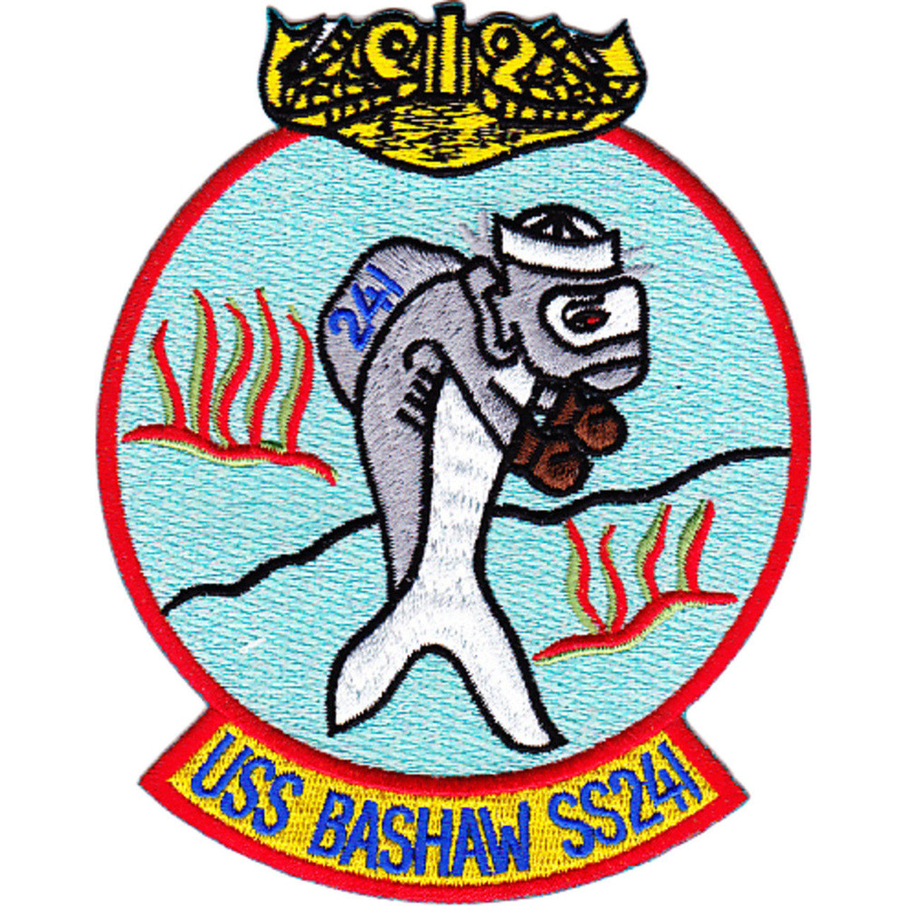 USS BASHAW SS 241 PATCH