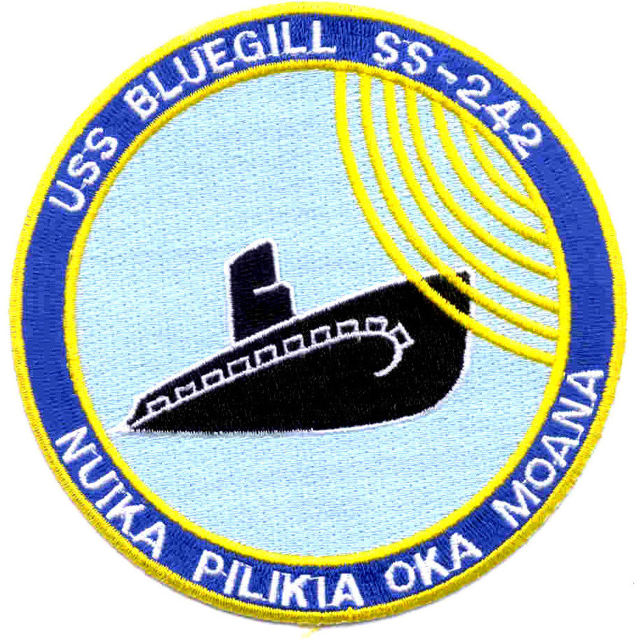 USS BLUEGILL SS 242 PATCH