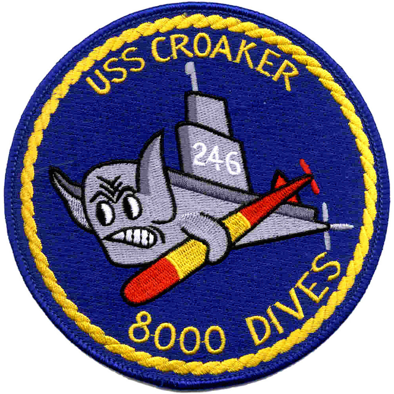 USS CROAKER SS 246 PATCH