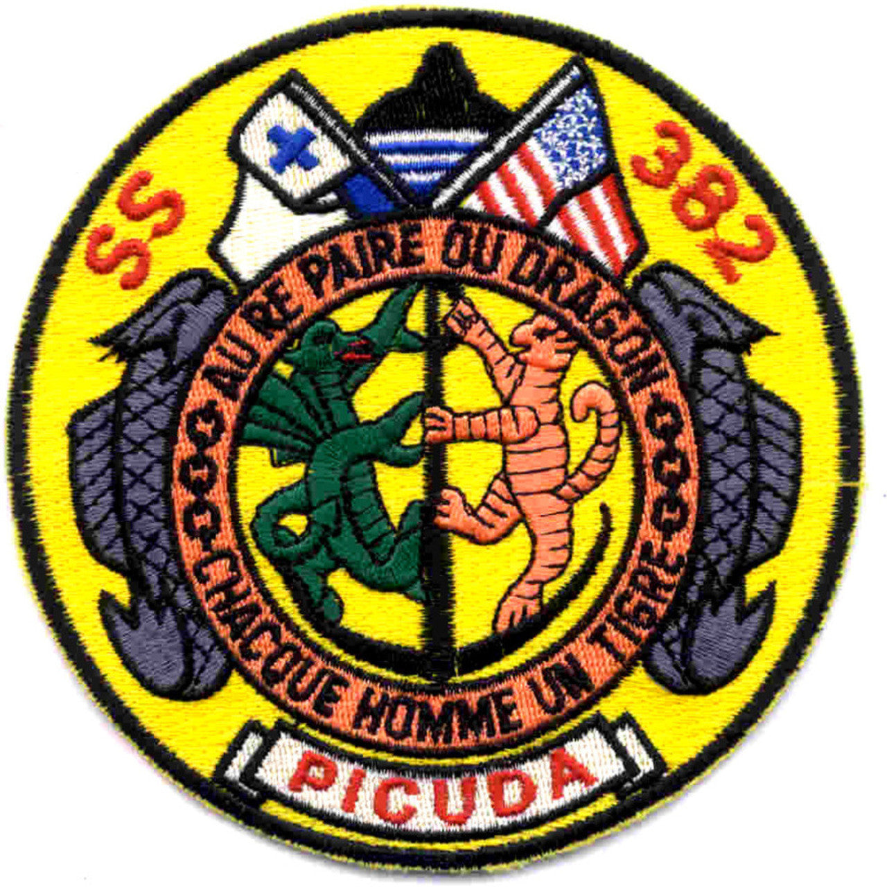 USS PICUDA SS 382 PATCH