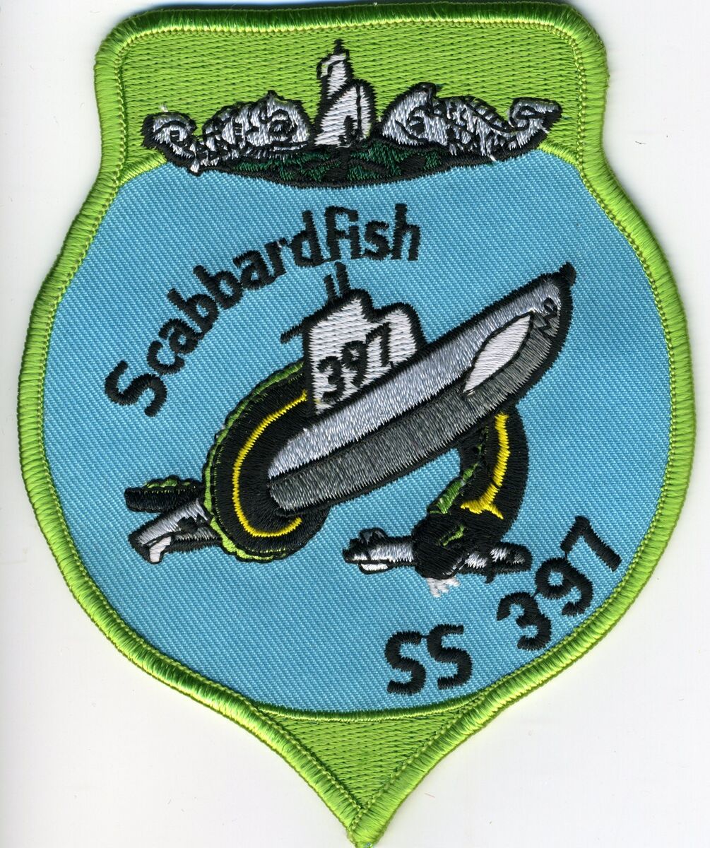 USS SCABBARDFISH SS 397 PATCH