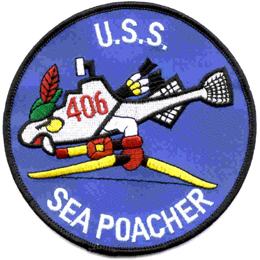 USS SEA POACHER SS 406 PATCH