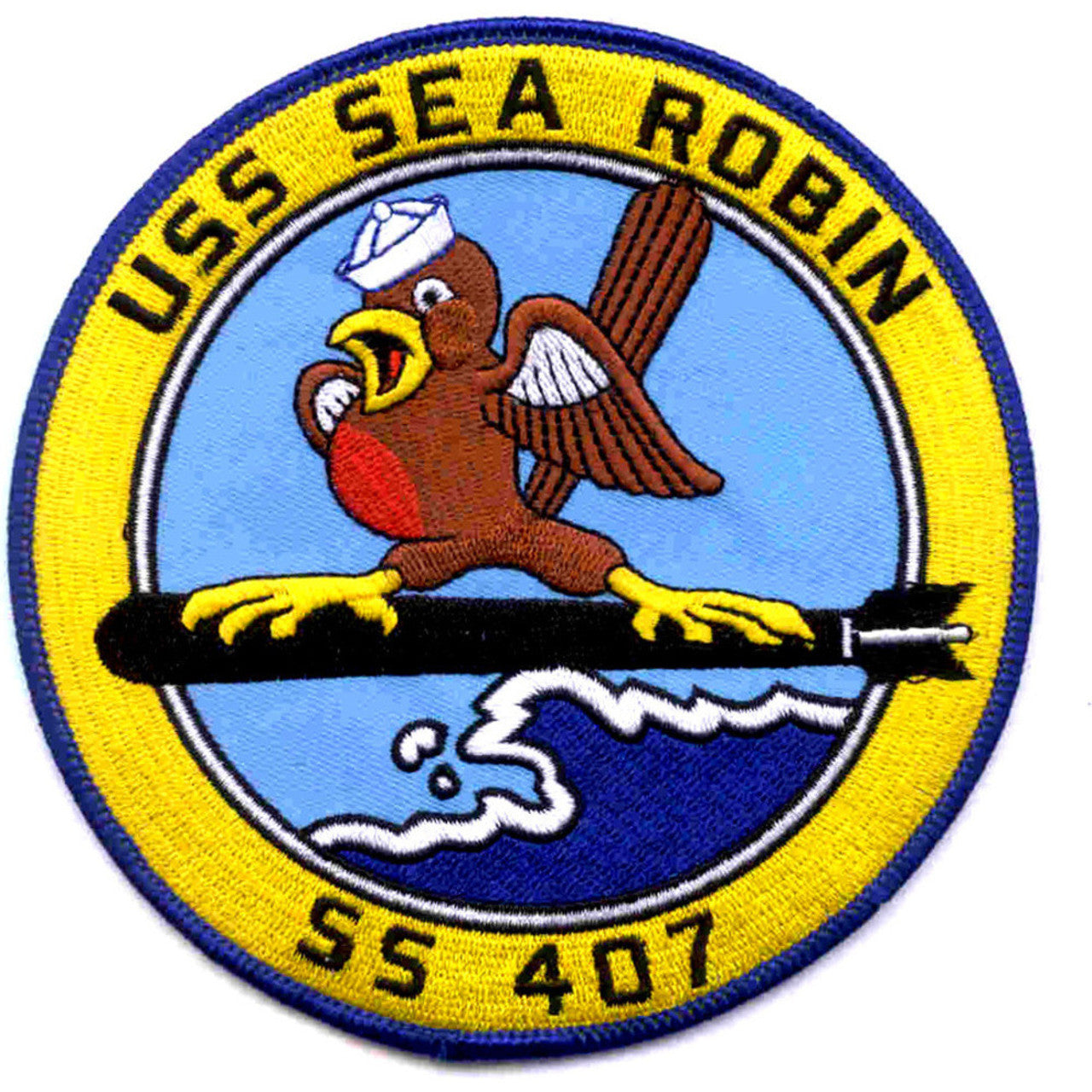 USS SEA ROBIN SS 407 PATCH