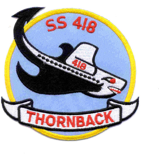 USS THORNBACK SS 418 PATCH