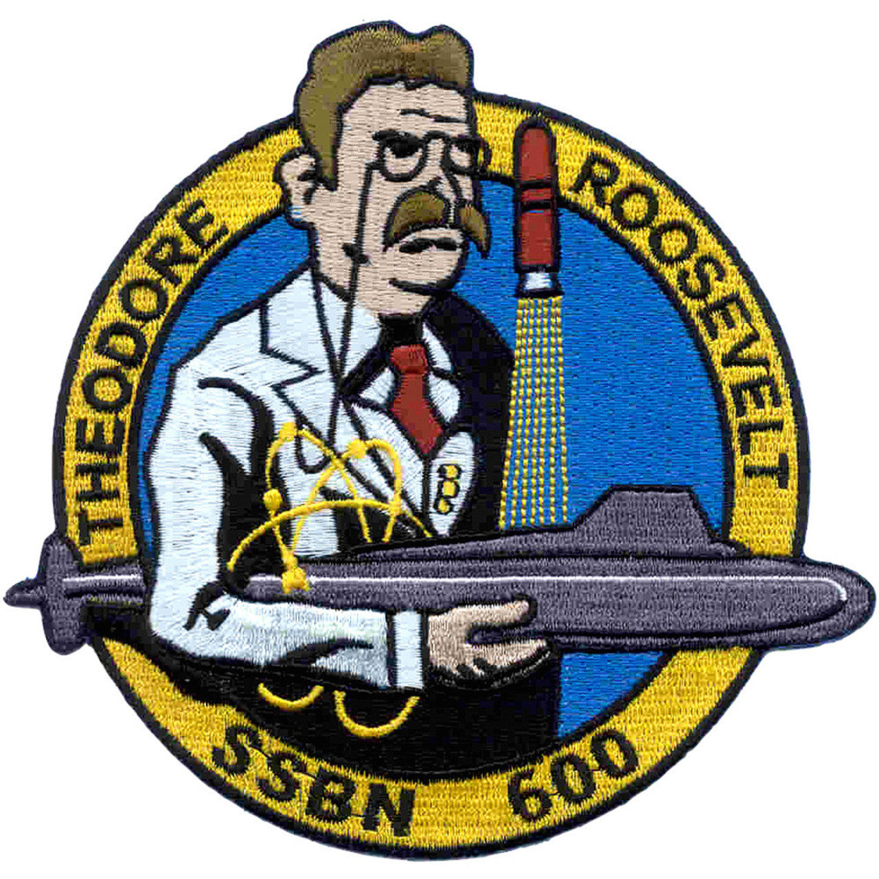 USS THEODORE ROOSEVELT SSBN 600 PATCH – SUBVEST.com