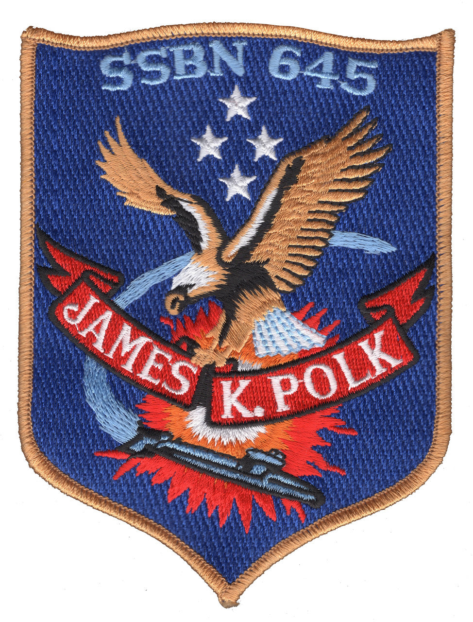 USS JAMES K POLK SSBN 645 PATCH – SUBVEST.com