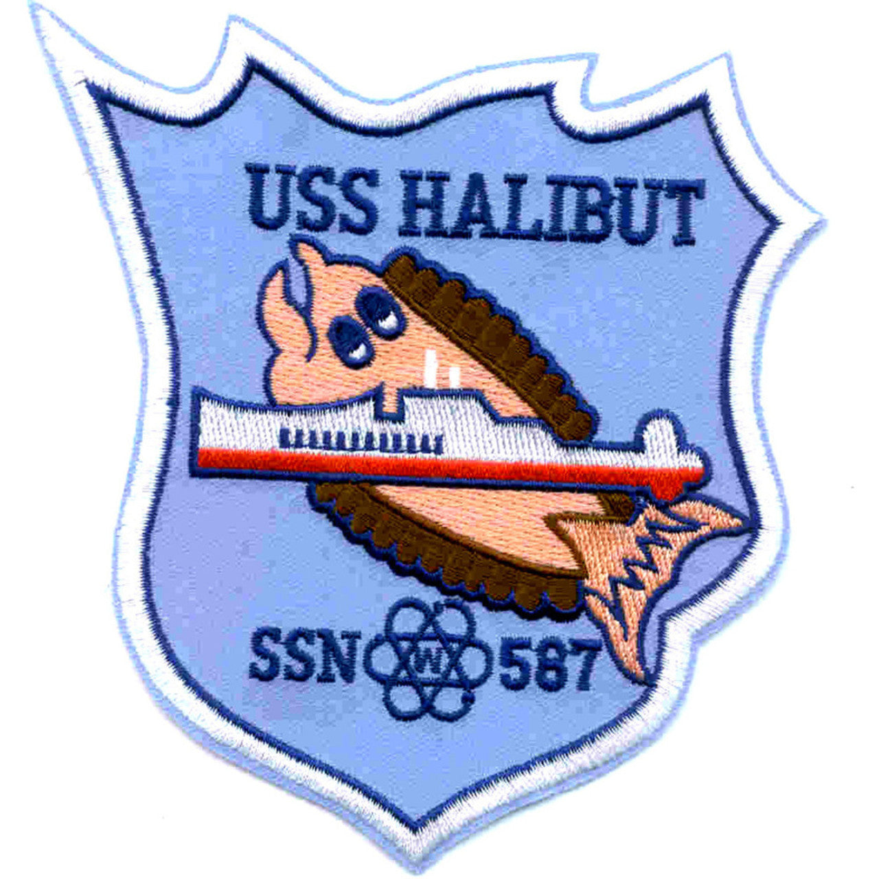 USS HALIBUT SSN 587 PATCH