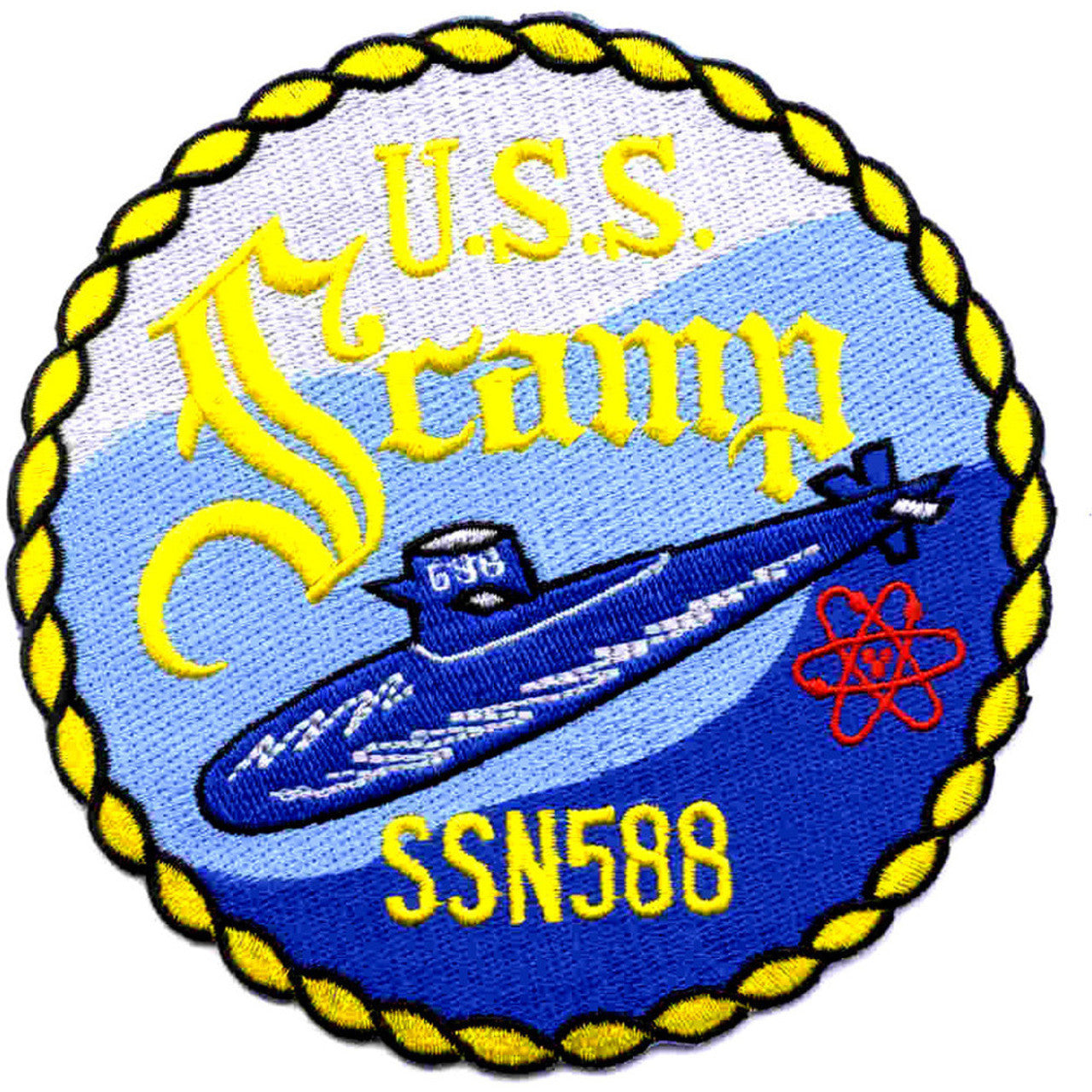 USS SCAMP SSN 588 PATCH