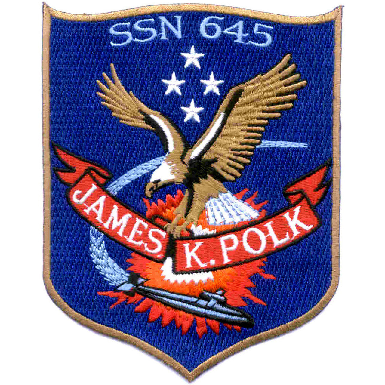 USS JAMES K POLK SSN 645 PATCH – SUBVEST.com