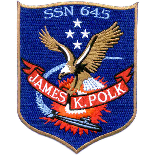 USS JAMES K POLK SSN 645 PATCH