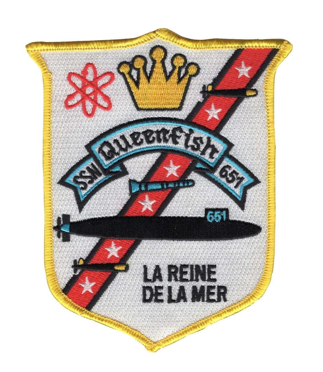 USS QUEENFISH SSN 651 PATCH