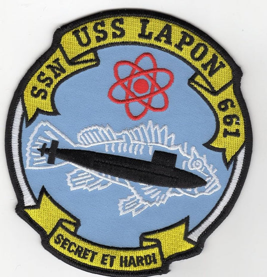 USS LAPON SSN 661 PATCH