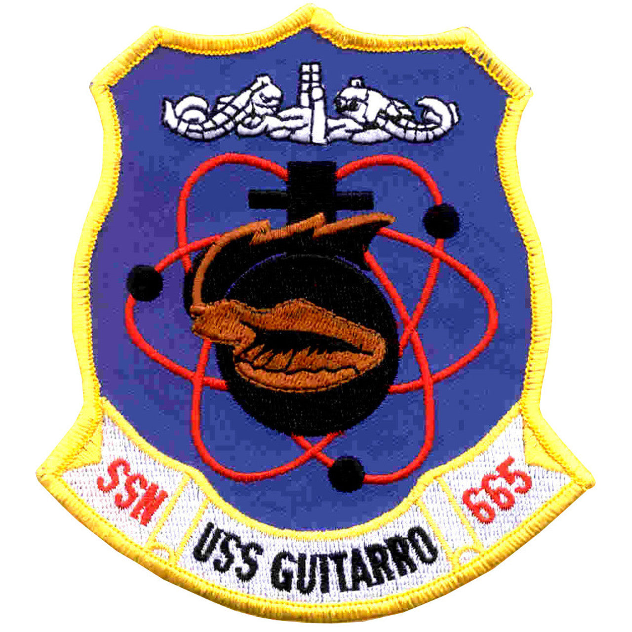 USS GUITARRO SSN 665 PATCH – SUBVEST.com