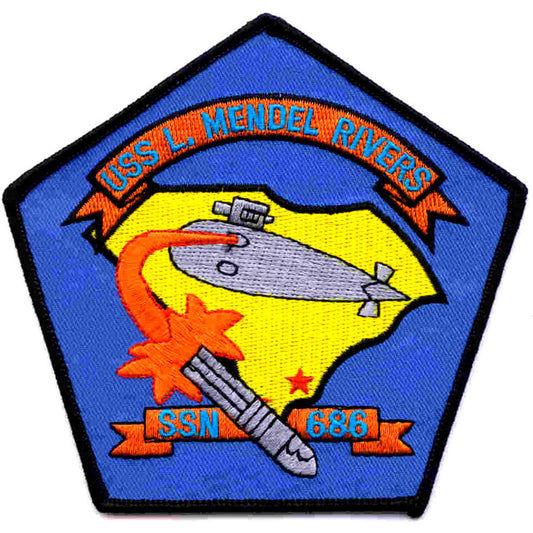 USS L MENDEL RIVERS SSN 686 PATCH