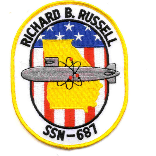 USS RICHARD B RUSSELL SSN 681 PATCH