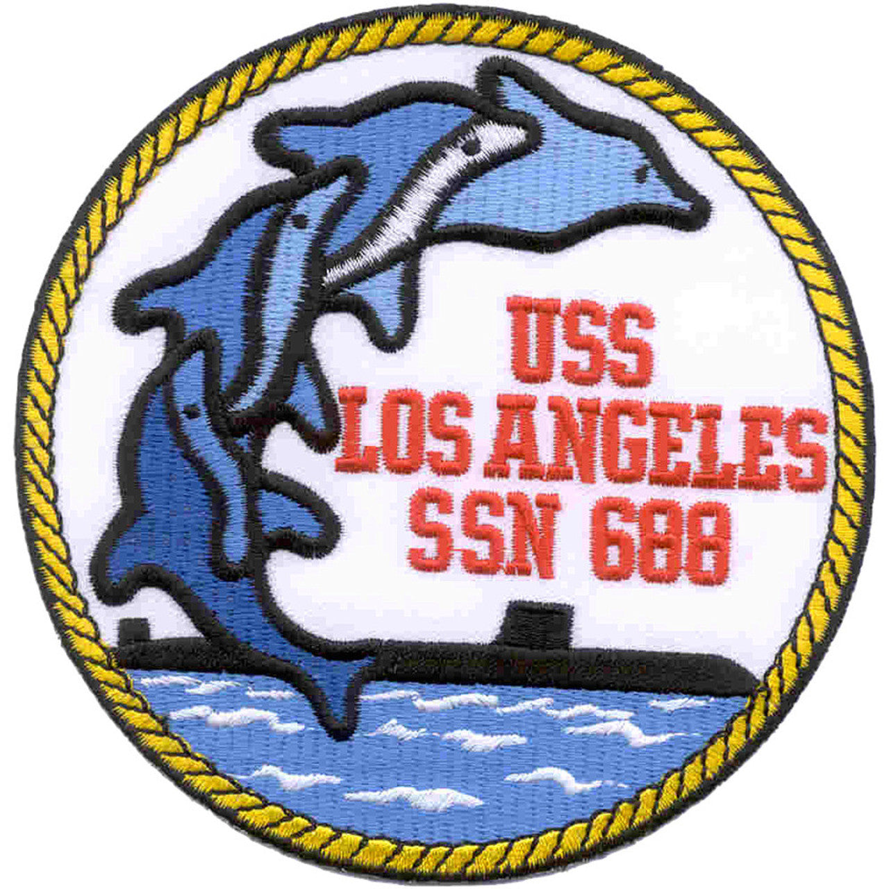 USS LOS ANGELES SSN 688 PATCH – SUBVEST.com