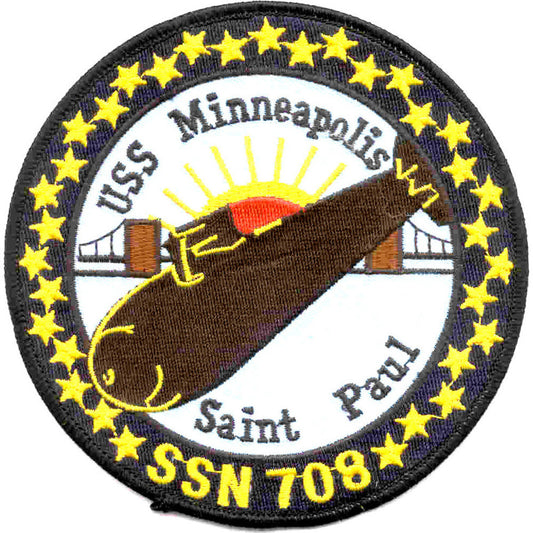 USS MINNEAPOLIS ST PAUL SSN 708 PATCH