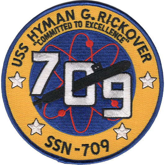 USS HYMAN G RICKOVER SSN 709 PATCH