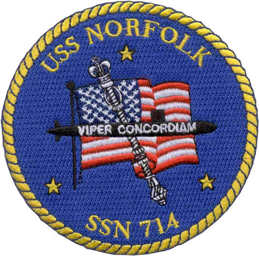 USS NORFOLK SSN 714 PATCH