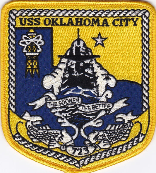 USS OKLAHOMA CITY SSN 723 PATCH