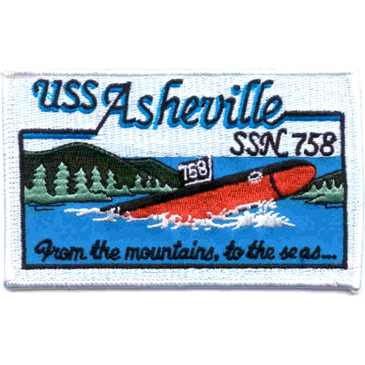 USS ASHEVILLE SSB 758 PATCH