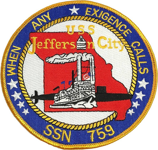 USS JEFFERSON CITY SSN 759 PATCH