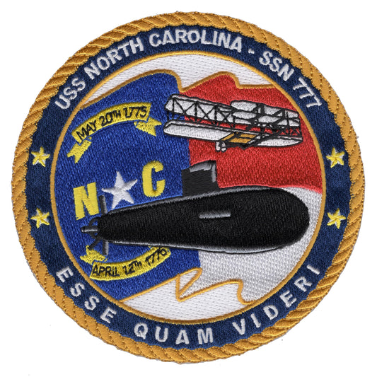 USS NORTH CAROLINA SSN 777 PATCH