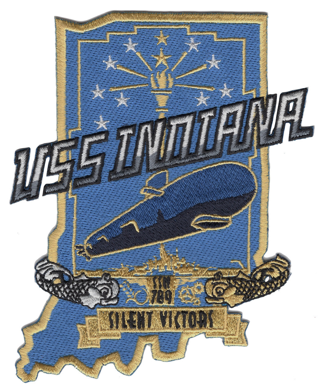 USS INDIANA SSN 789 PATCH