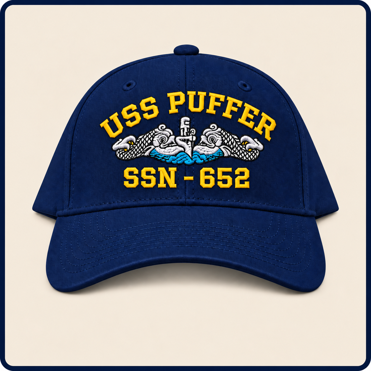 USS PUFFER SSN-652 HAT approved boat mockup