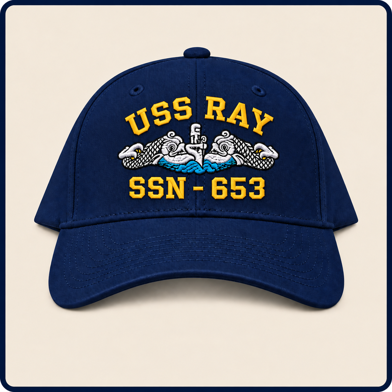 USS RAY SSN-653 HAT approved boat mockup