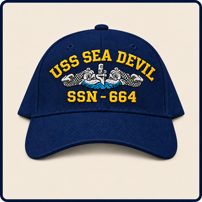 USS SEA DEVIL SSN-664 HAT approved boat mockup