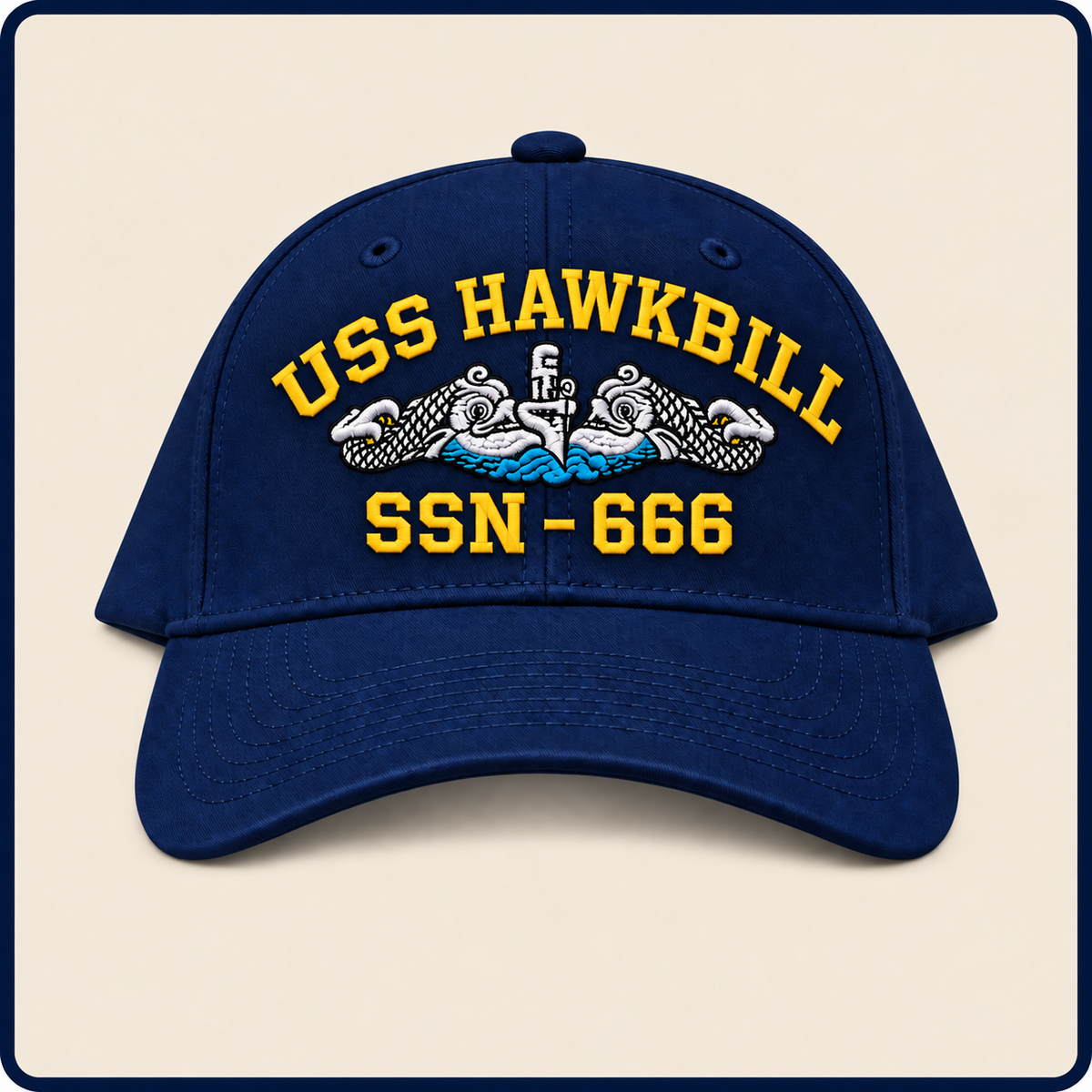 USS HAWKBILL SSN-666 HAT approved boat mockup