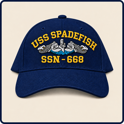 USS SPADEFISH SSN-668 HAT approved boat mockup
