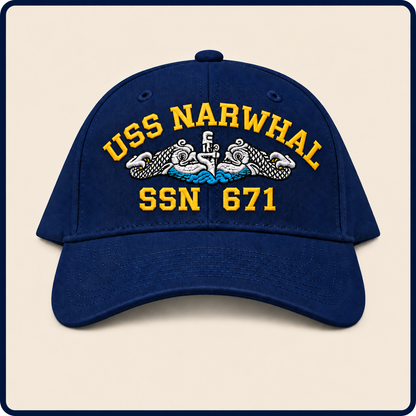 USS NARWHAL SSN-671 HAT approved boat mockup