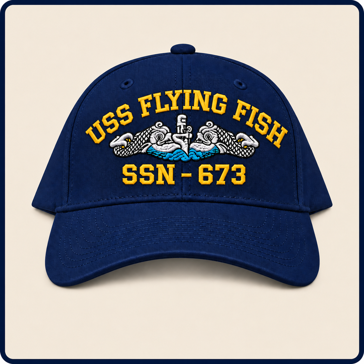 USS FLYING FISH SSN-673 HAT approved boat mockup