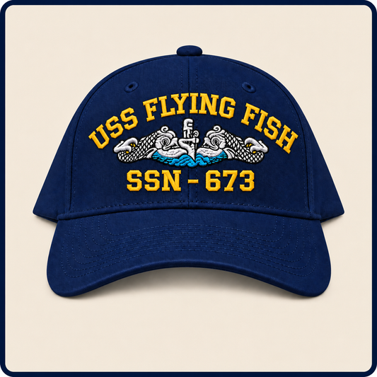 USS FLYING FISH SSN-673 HAT approved boat mockup