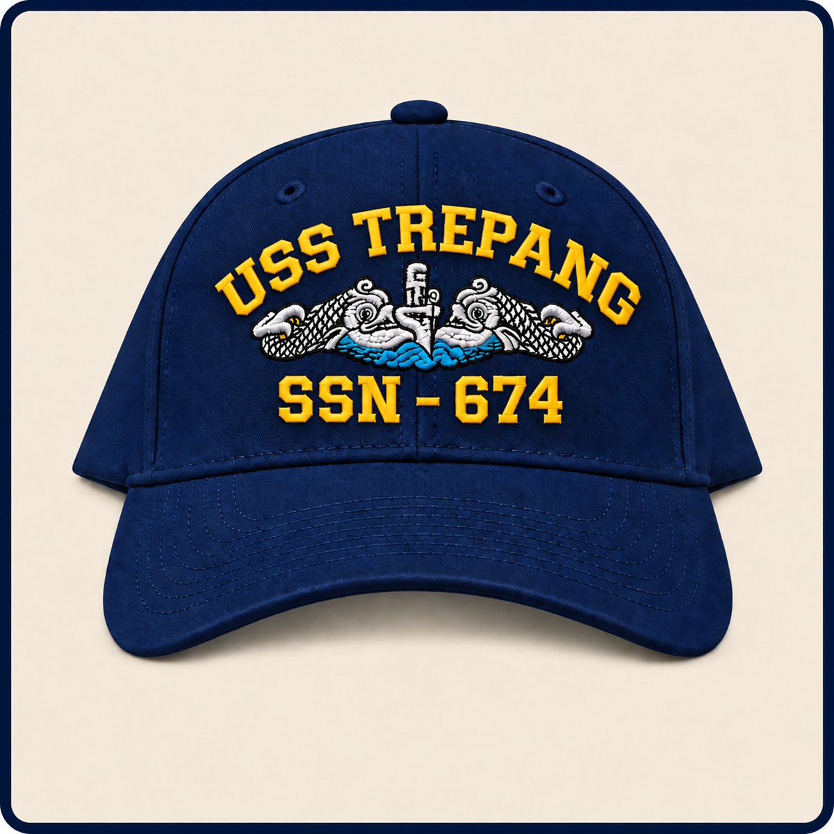 USS TREPANG SSN-674 HAT approved boat mockup