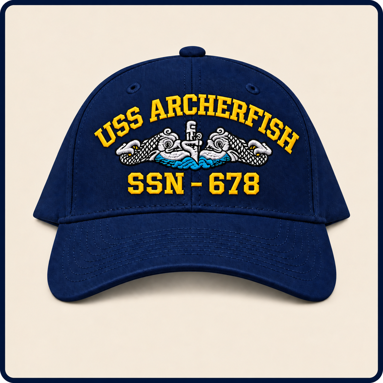 USS ARCHERFISH SSN-678 HAT approved boat mockup