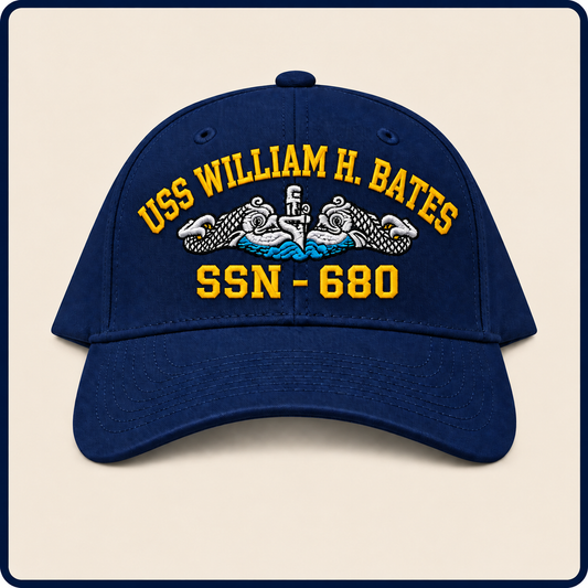 USS WILLIAM H. BATES SSN-680 HAT approved boat mockup