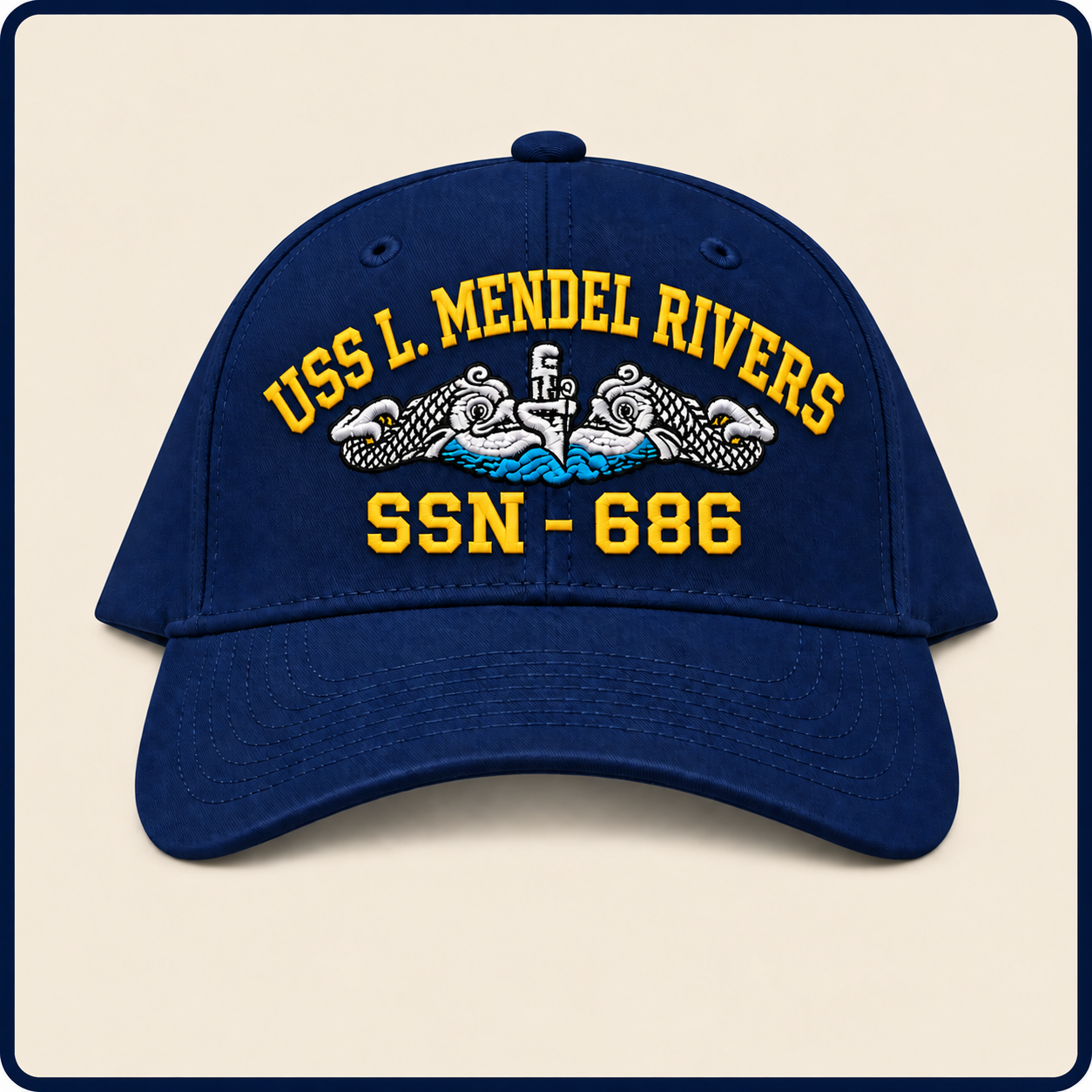USS L. MENDEL RIVERS SSN-686 HAT approved boat mockup