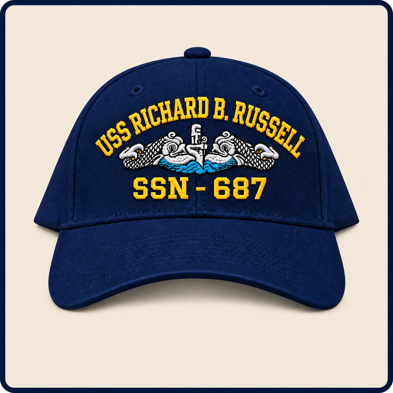 USS RICHARD B. RUSSELL SSN-687 HAT approved boat mockup