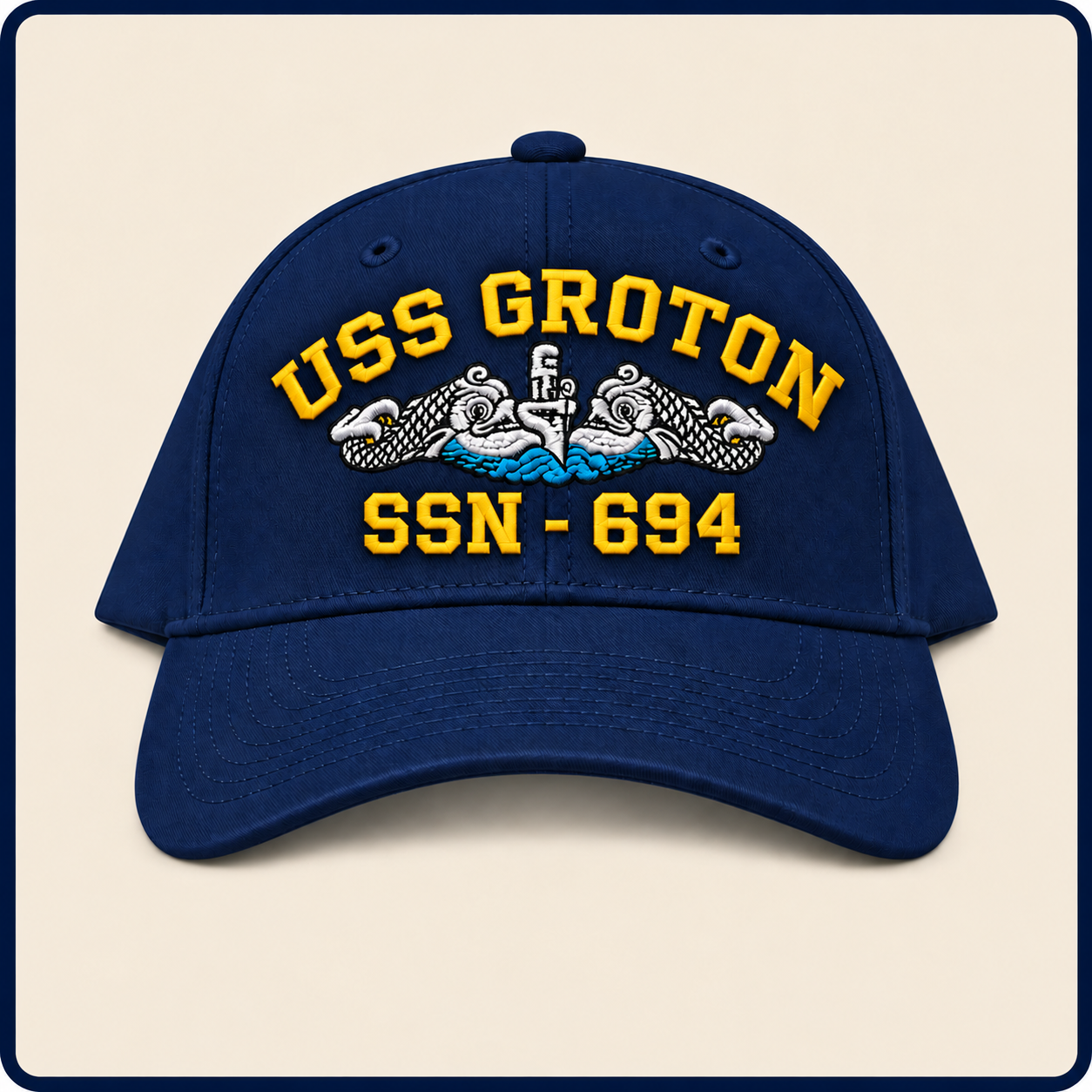 USS GROTON SSN-694 HAT approved boat mockup