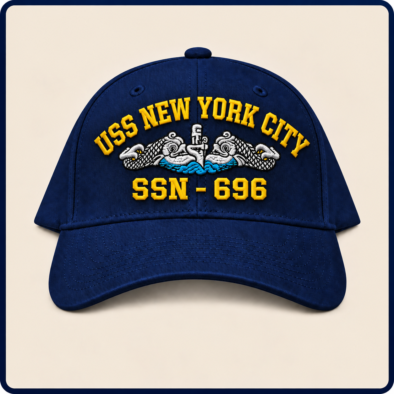 USS NEW YORK CITY SSN-696 HAT approved boat mockup