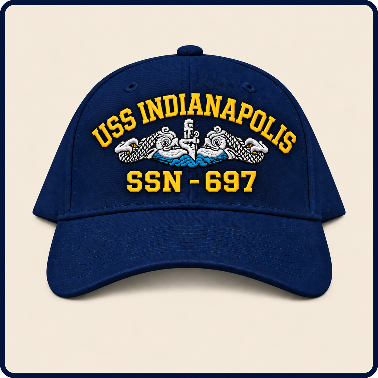 USS INDIANAPOLIS SSN-697 HAT approved boat mockup