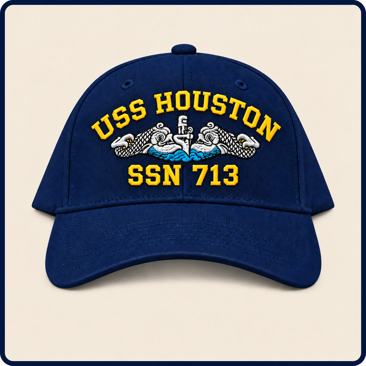 USS HOUSTON SSN-713 HAT approved boat mockup