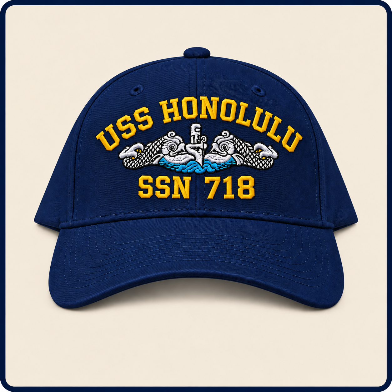 USS HONOLULU SSN-718 HAT approved boat mockup