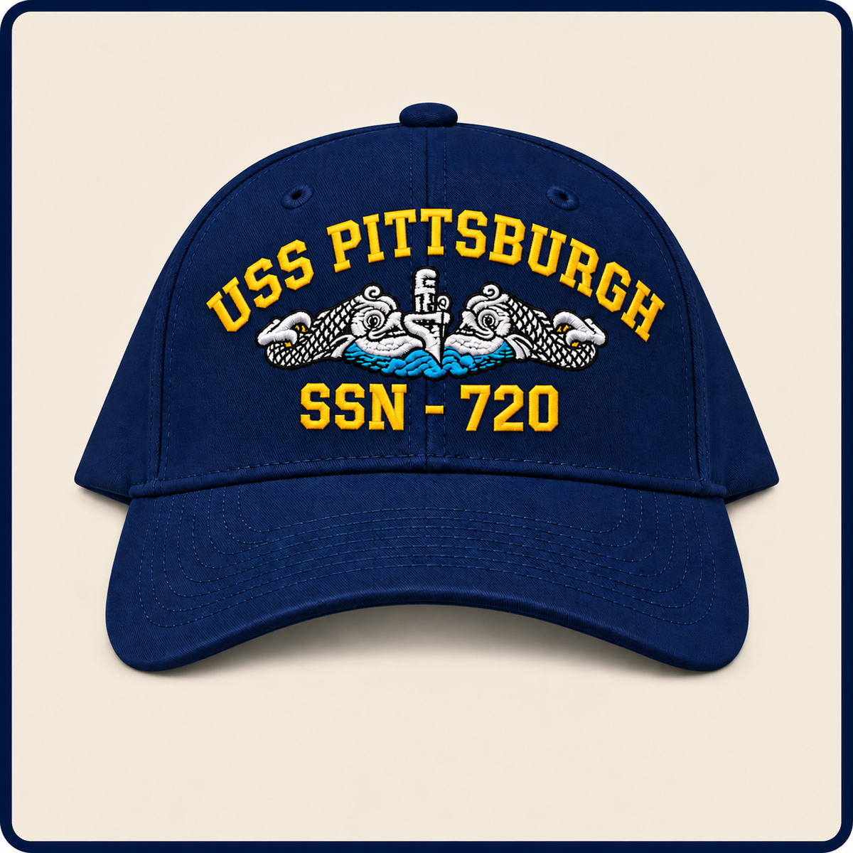 USS PITTSBURGH SSN-720 HAT approved boat mockup