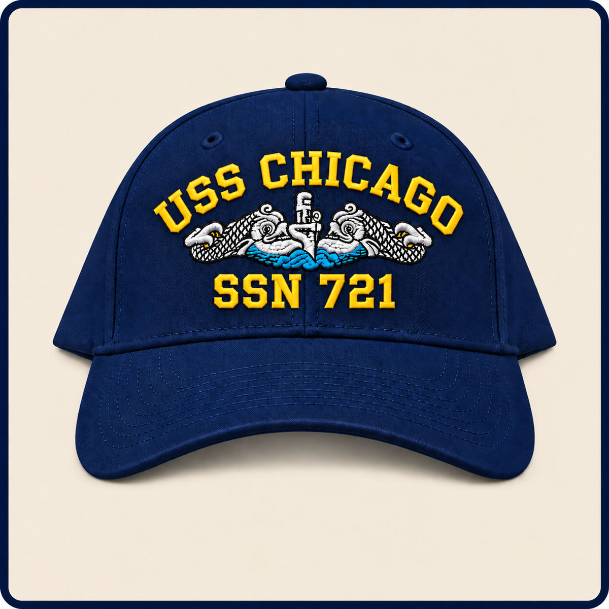 USS CHICAGO SSN-721 HAT approved boat mockup