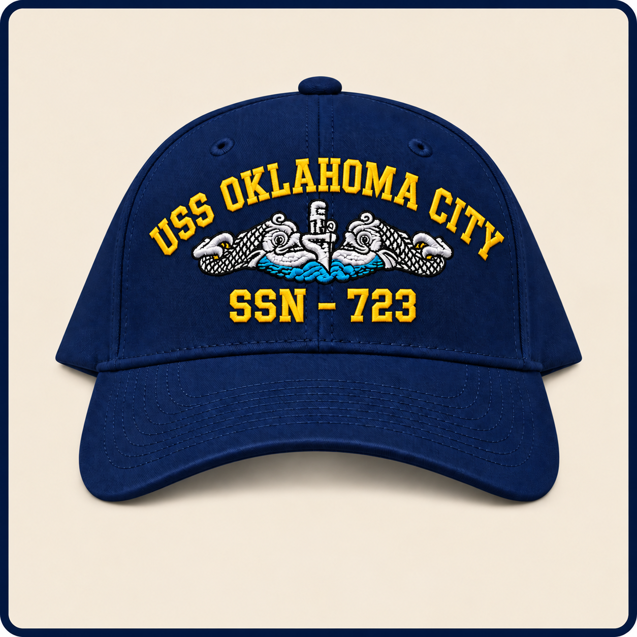 USS OKLAHOMA CITY SSN-723 HAT approved boat mockup